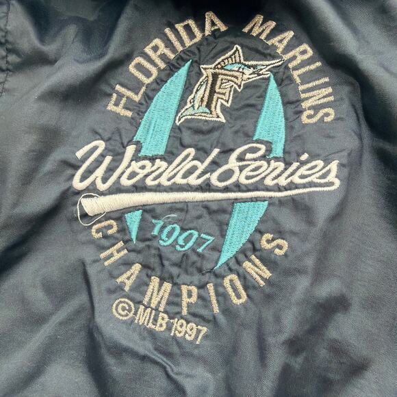 Vintage Pro Player Florida Marlins 1997 World Series Champions Pullover - Picture 2 of 10